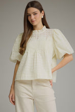 Load image into Gallery viewer, Cream Eyelet Top