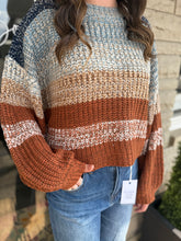 Load image into Gallery viewer, Rust Combo Sweater
