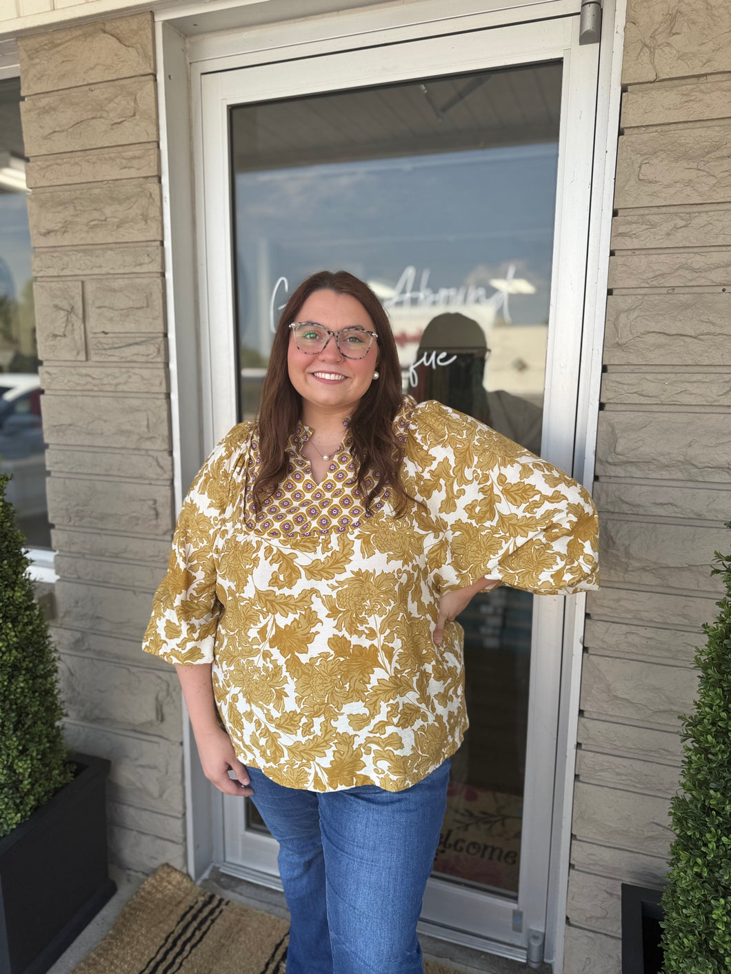 Fall Day Top- Plus