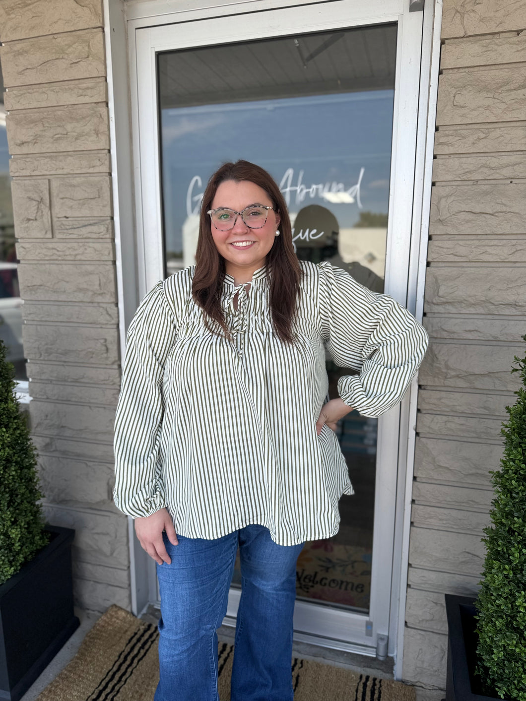 Pintuck Top- Plus