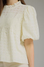 Load image into Gallery viewer, Cream Eyelet Top
