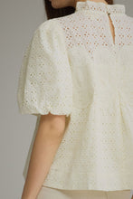 Load image into Gallery viewer, Cream Eyelet Top
