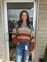 Load image into Gallery viewer, Rust Combo Sweater
