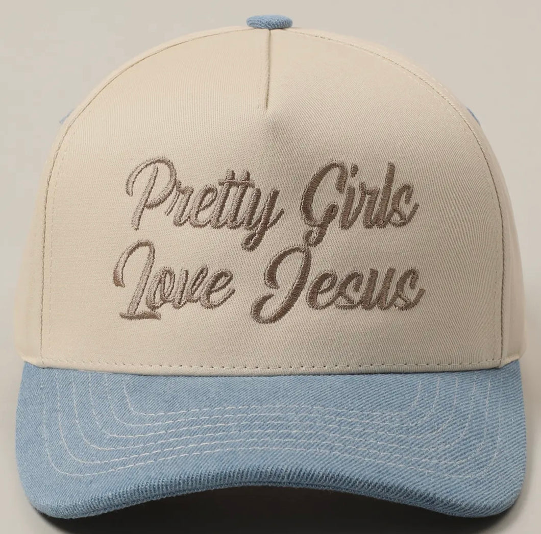 Pretty Girls Love Jesus Trucker Hat