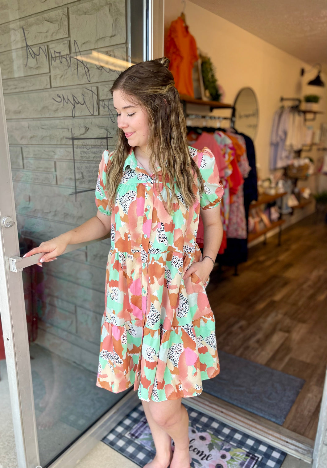 Mixed Mint Dress