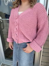 Load image into Gallery viewer, Retro Cardigan- Rose
