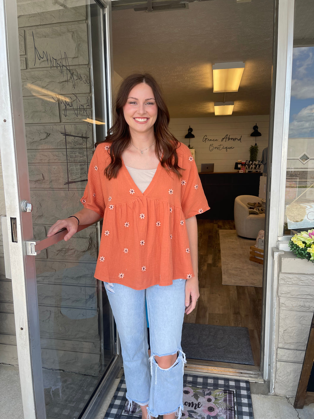 Fall Floral Top