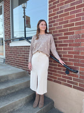 Load image into Gallery viewer, Cream Midi Skirt
