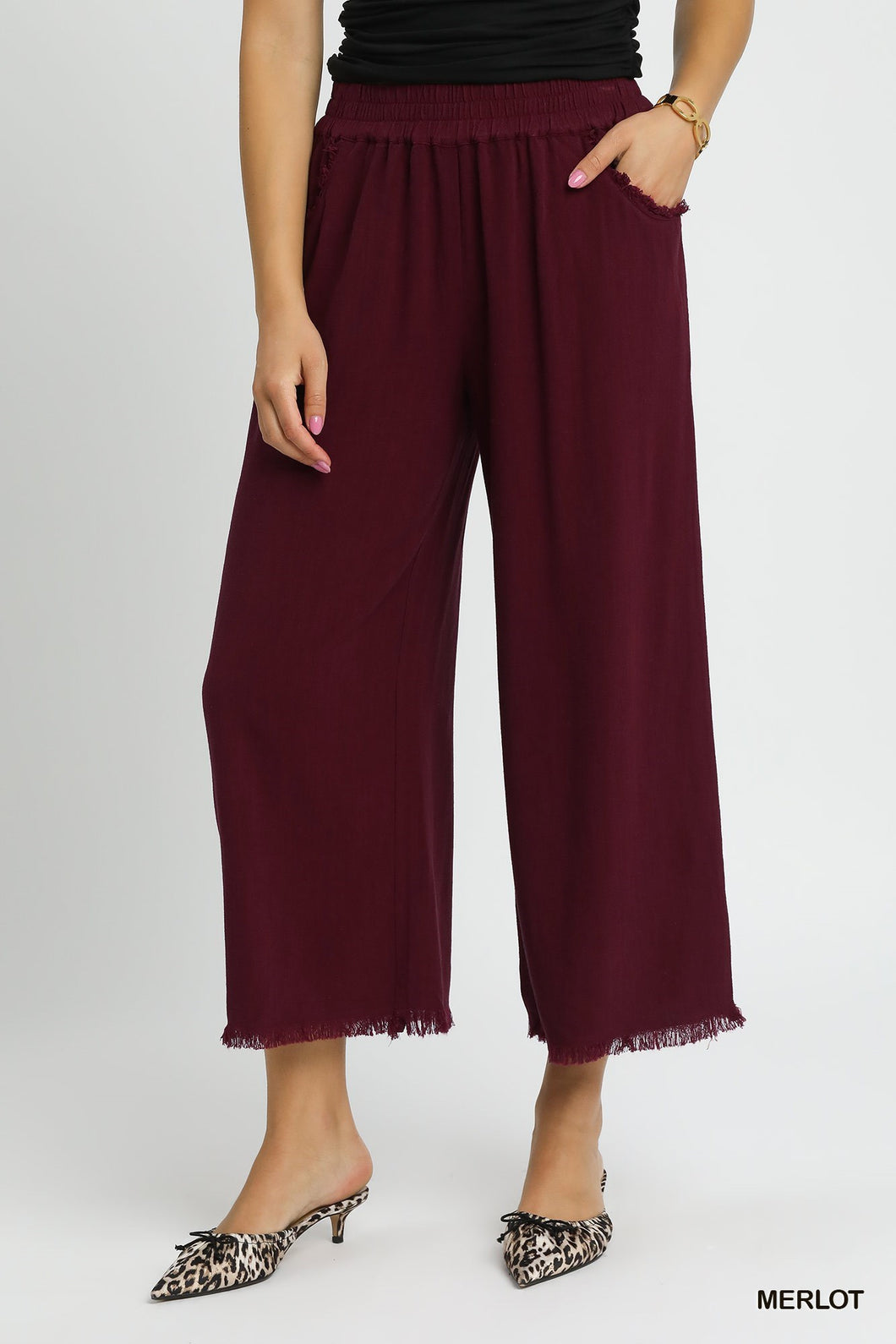 Favorite Day Pants- Merlot
