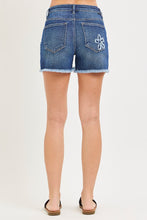 Load image into Gallery viewer, Floral Patch Denim Shorts
